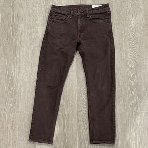 rag & bone Men's Dark Brown Slim Jeans